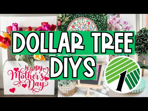 🌟 SAVE MONEY with these HOME DECOR DIYS!  Easy DOLLAR TREE Crafts for Your Home & Mother's Day