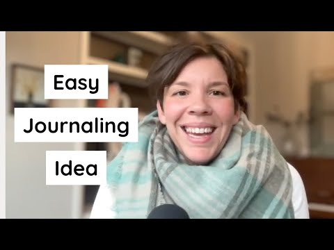 Easy journaling prompt to do today | Journal with me