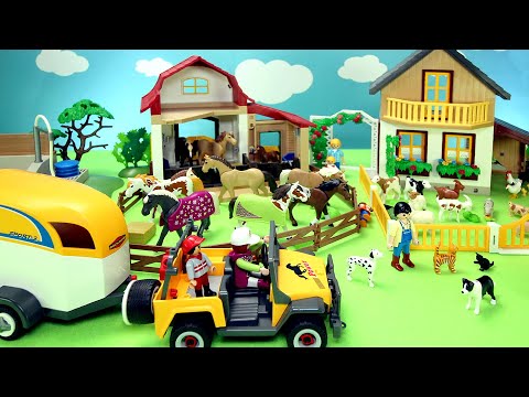 Playmobil Country Farmhouse and Barnyard Animal Figures