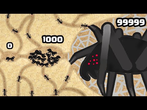 100.000 ANT ARMY vs STRONGEST SPIDER