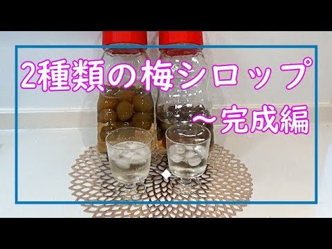 初夏に仕込む梅シロップ～完成編～　甘酸っぱくてフルーティ～！なんとも言えない美味しさ！