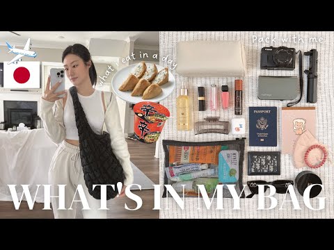 Packing for my Japan trip! What's in my COS travel bag? What I eat in a day