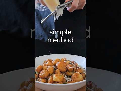 Air fryer gnocchi #shorts #gnocchi #airfryer #easyrecipe #cooking #pasta #asmrfood #viral