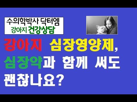 강아지 심장약과 심장영양제 같이 사용해도 되나요?