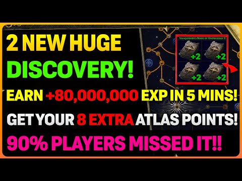 How To Earn HUGE AMOUNT EXP In POE 2 & Unlock Your +8 EXTRA Atlas Boss Points!