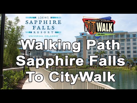 Walking Path From Sapphire Falls To CityWalk