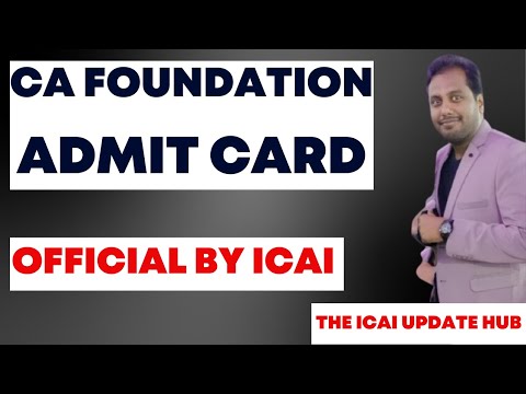 |Foundation June Admit Card 2023| CA Foundation| Foundation June Exam 2023|IThe ICAI Update Hub|