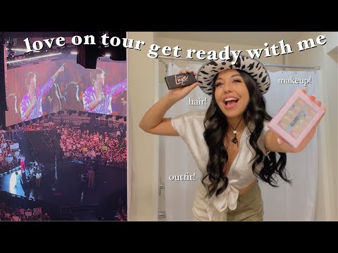 get ready with me for HARRY STYLES LOVE ON TOUR!! | trying out Glamnetic lashes & nails