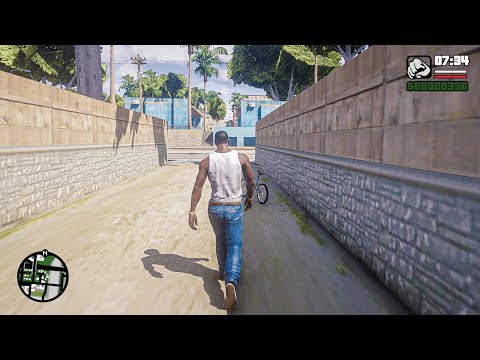 GTA: San Andreas Definitive Edition Concept Free-Roam Gameplay [GTA 5 PC Mods]