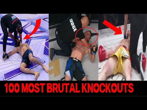 The Most Brutal 100 Knockouts | MMA, Muay Thai & Boxing KO's 2024.