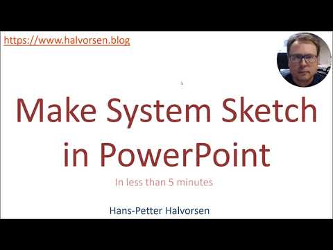 Make System Sketch in PowerPoint