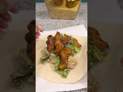 Vegan chicken caesar wrap 🌯 #veganfood #recipe #veganreceipes #food #veganfoodie #foodie #cooking