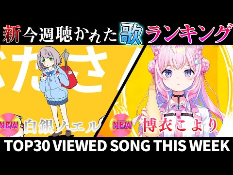 【pig】ホロライブ歌ってみた週間ランキング  viewed cover song  week 2024/6/28～7/5【1年期間/1year 】【hololive】