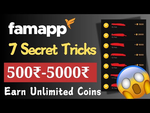 FREE Fampay Coins | 7 Secret Tricks Famapp  🐙 | Fam Coins Earn Kaise kare | How Earn Famcoins 2025