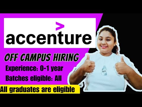 Off campus recruitment drive 2023 | Accenture hiring 2023 | #campushiring #freshers