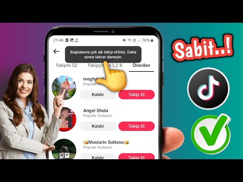 TikTok'un başkalarını çok sık takip etmesini nasıl düzeltirim?