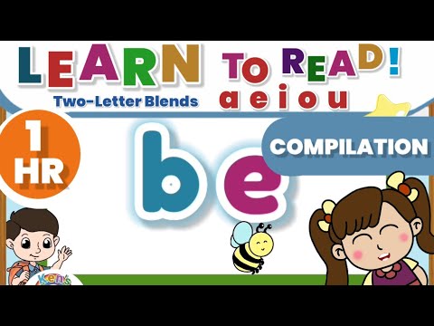 TWO-LETTER BLENDS Compilation (a, e, i, o, u) | Learn to Read | Reading Phonics for Kids