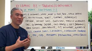 Vitamin B1--Thiamin(e) Deficiency🍖🥓-----So many symptoms!--Part 2