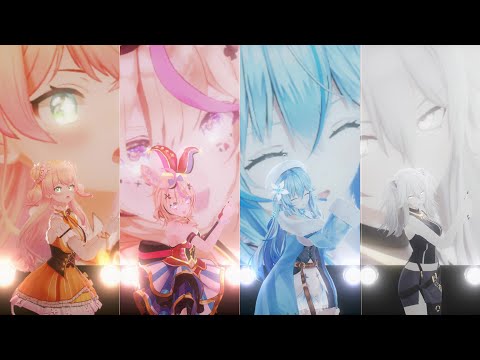 [MMDホロライブ] Twinkle 4 You 桃鈴ねね/尾丸ポルカ/雪花ラミィ/獅白ぼたん