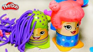 Play-Doh hair salon. Pretend play beauty hair salon.