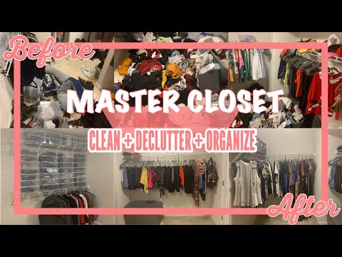 Master Bedroom Closet Clean, Organize and Declutter With Me!|Mika Marie