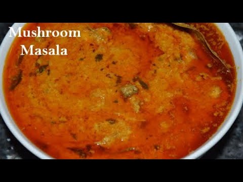 Mushroom Masala Recipe | Mushroom Gravy | Mushroom Curry Recipe