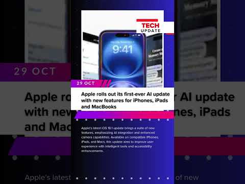 Apple rolls out its first-ever AI update with new features for iPhones, iPads and MacBooks #tech