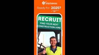 Secure Top Trade Talent for 2025 with Onlinetradesmen Recruit!