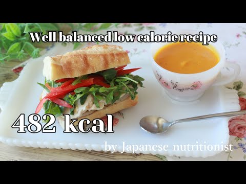 Lotus Root Chicken Sandwich with Kabocha and Carrot Soup