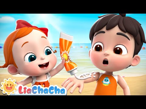 Swim Safey Song | Put On Sunscreen | Beach Safety Song | Kids Songs & Nursery Rhymes | LiaChaCha