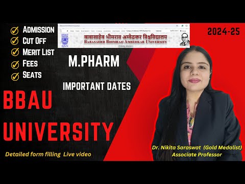 BBAU Registration Process 2024 | BBAU M Pharm Admission 2024 | BBAU, Lucknow | CUET