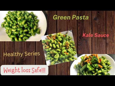 Healthy pasta in green sauce | Kale Pasta Recipe | Under 20 min Recipe | Weight Loss Recipe #pasta