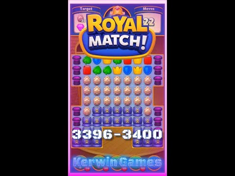 Royal Match Level 3396 3397 3398 3399 3400 - No Boosters Gameplay