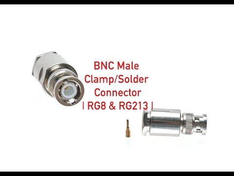 BNC Male Clamp / Solder Connector - RG8 & RG213 P#320