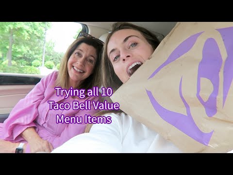 Trying all 10 Taco Bell Value Menu Items!