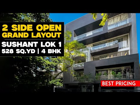 Inside 4 BHK Builder Floor in Sushant Lok 1 Gurgaon | Two Side Open | 500 Square Yards