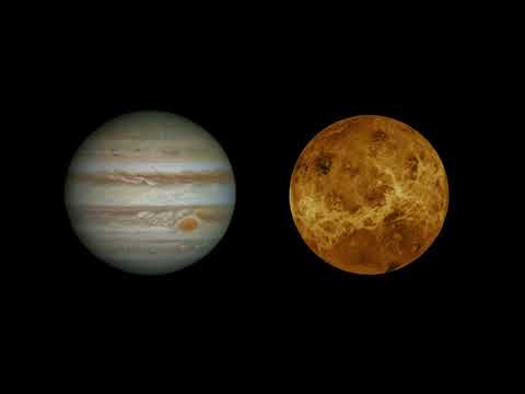 Space Sounds: Jupiter Vs. Venus EM Noise (12 Hours)