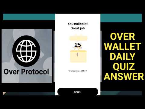 Over Wallet Quiz Answer Today  |today's over wallet quiz answer |Over WalletQuiz #overwallet