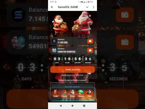 how to verify account, in santasol Game cost 0.99 ton? | Scam or Legit 👍