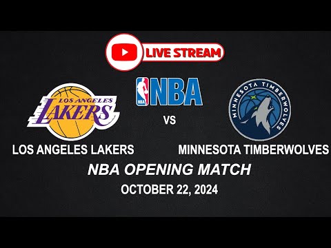 NBA LIVE! LAKERS vs WOLVES | NBA OPENING MATCH | October 22, 2024 | NBA2K24 Simulation Only