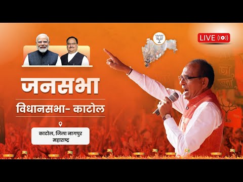 LIVE : महाराष्ट्र के काटोल विधानसभा क्षेत्र में आयोजित जनसभा को संबोधन | Shivraj Singh Chouhan