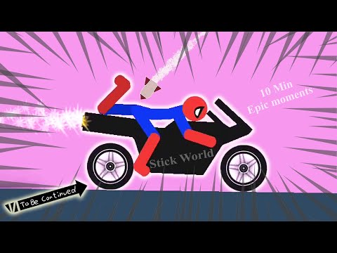 10 Min Best falls | Stickman Dismounting funny and epic moments | Like a boss compilation #643