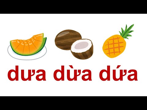 【無理】ベトナム語で「メロン」「ココナツ」「パイナップル」の発音