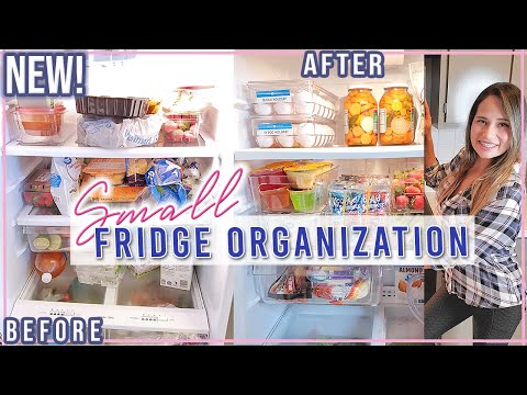 *NEW* SMALL FRIDGE ORGANIZATION IDEAS / HOW TO ORGANIZE YOUR FRIDGE / EXTREME BEFORE AND AFTER