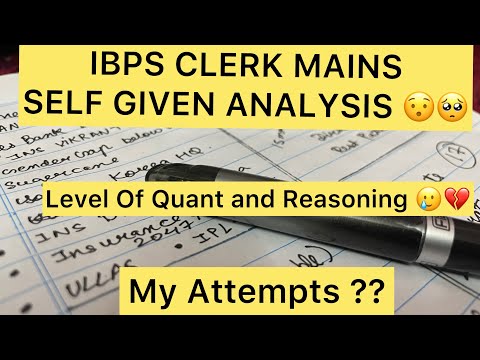 IBPS CLERK MAINS 2023-24 | Self Given Analysis | What is my attempts 🤧