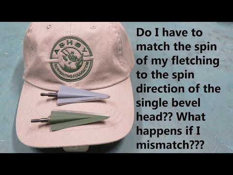 How fletching spin direction impacts single bevel rotation on impact