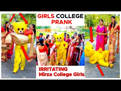 Teddy Bear Irritating D.K. Girl's College Students🤪 | Mirza | Assam |@AMAction