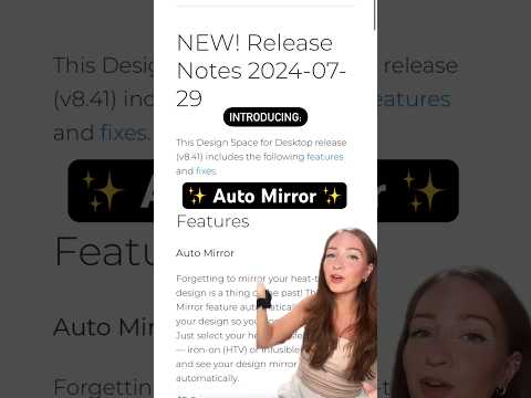 You Won’t Believe This Cricut Update 😱😭🙌🏼 Introducing: Auto Mirror! #cricut #cricutdesignspace