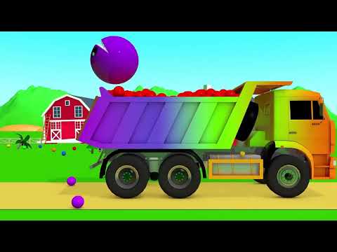 learn Colors with Pacman and ball for kids