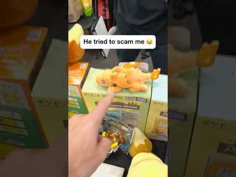 He tried to scam me for Pokemon plushy